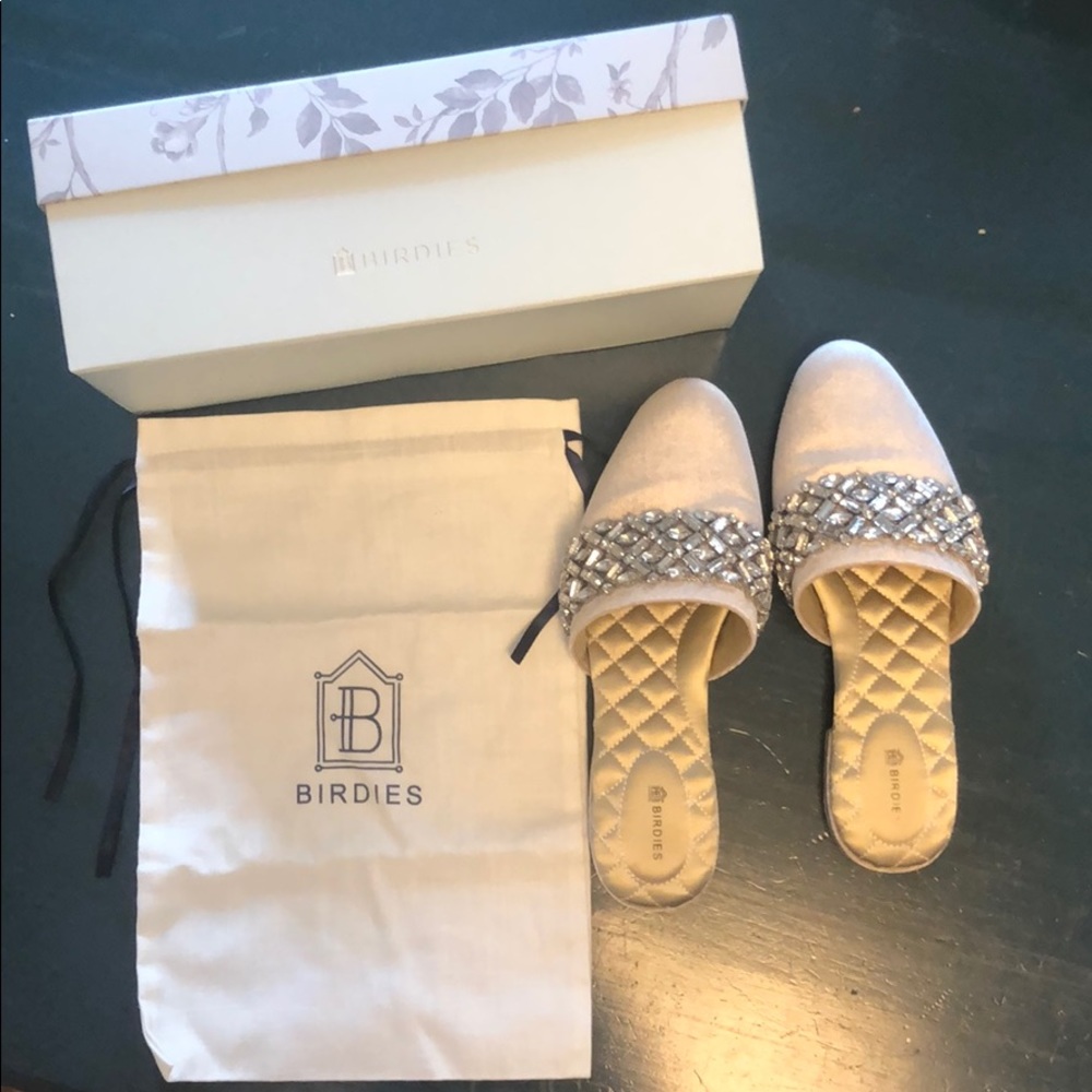 Bridal Slippers in Snow Crystal by Birdies